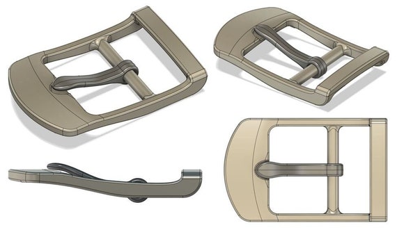 Final Fantasy VII Inspired Center Bar Belt Buckle | 3D STL  display picture 1