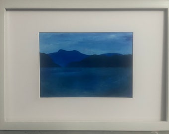 Landscape Lino cut block print