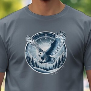 Falconry Gifts Snowy Owl Shirt or Hoodie, Gift for Falconer, Ornithology, Owl Lover Gift, Raptor Sweater, Bird of Prey Tee, Bird Watcher
