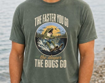 Camiseta o sudadera divertida de esquí acuático, camiseta Comfort Colors para deportes acuáticos, sudadera vintage Lake Life, camiseta con humor para amantes de la naturaleza.