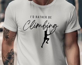 Climbing Hoodie, Rock Climb Gift for Man, Climbing T-Shirt, Unisex Climber Hoody, Rock Climber Dad, Rock Climbing Gift for Her