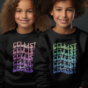 Retro Cellist T-Shirt, Cello Musician Tee, Unisex Music Gift afbeelding 3