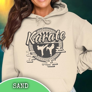 Karate Addict Shirt Gift, Martial Arts Referee, Japanese Style Karate Hoodie, Karate Themed Gift for Son, Karate Lover Apparel, Sensei Gift