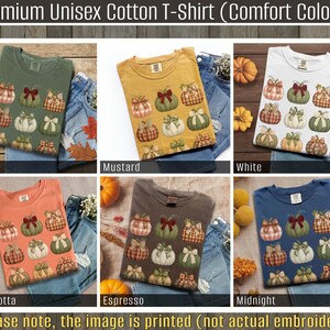 Fall Pumpkin Graphic Tees, Thanksgiving Cute Pumpkin Shirts, Autumn Unisex TShirts, Seasonal Pumpkin Tops, Comfort Color Shirts