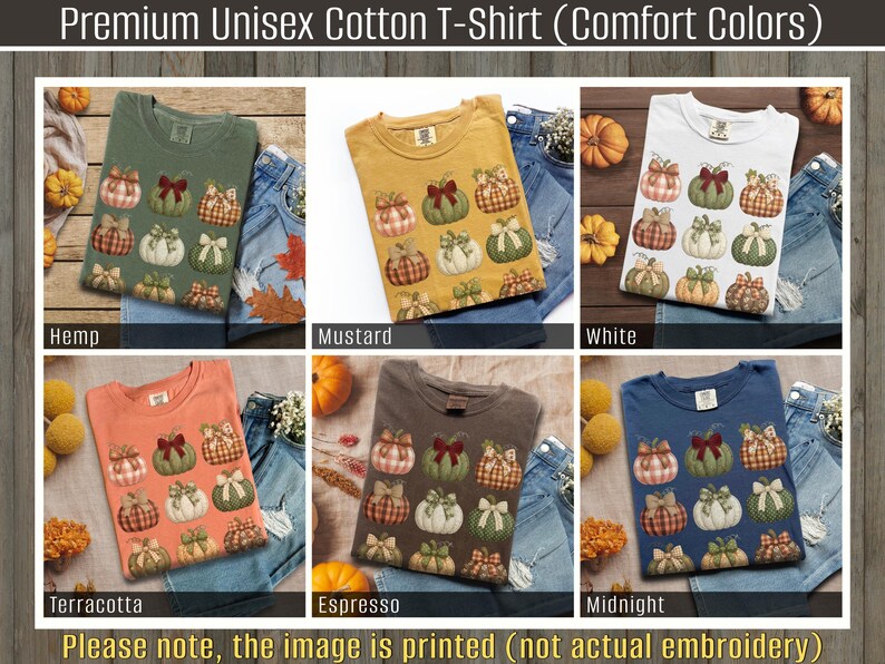 Fall Pumpkin Graphic Tees, Thanksgiving Cute Pumpkin Shirts, Autumn Unisex TShirts, Seasonal Pumpkin Tops, Comfort Color Shirts