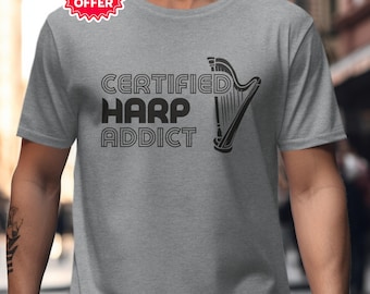 Camiseta o sudadera de arpa, regalo divertido para arpistas, sección de cuerdas de orquesta, suéter para arpistas, músico clásico, tallas de la S a la 3XL