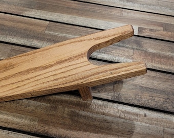 Handmade Solid Oak Bootjack: Easy Boot Removal