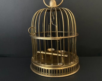 W0101 Vintage handmade bird cage /Brass Domed Bird cage/Garden Art / home Décor/Soild Brass