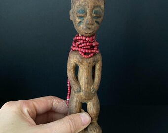 W0901 ヴィンテージアフリカンアート /アフリカン木製人形