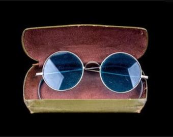 Buy W0770 Antique Green Sunglasses Spectacles With Case/metal