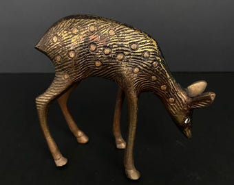 金角鹿の像、12 CM 接着ブロンズ ケリュネイアの後ろ足の彫刻
