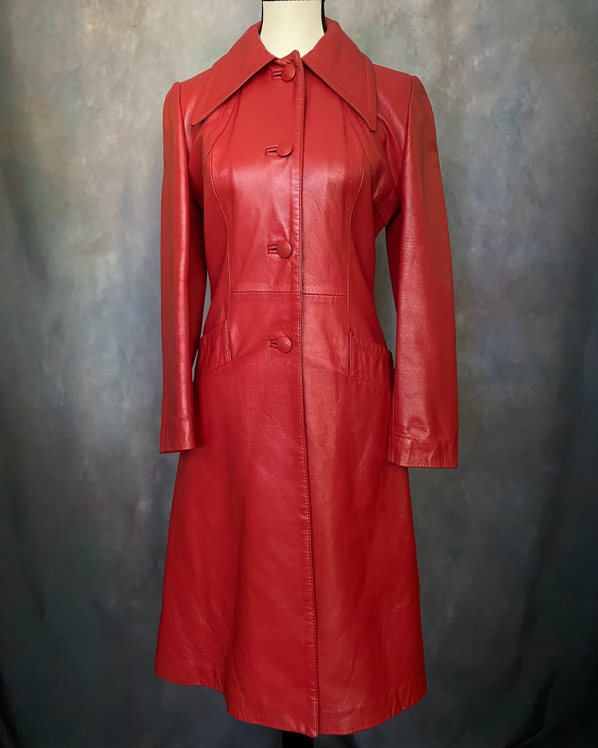 Trenchcoat Roter Lackmantel Kaufen Trench Coat Lack Mantel Rot