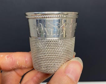 W0766 ヴィンテージ ポリッシュ スターリングシルバー オープン ソルト