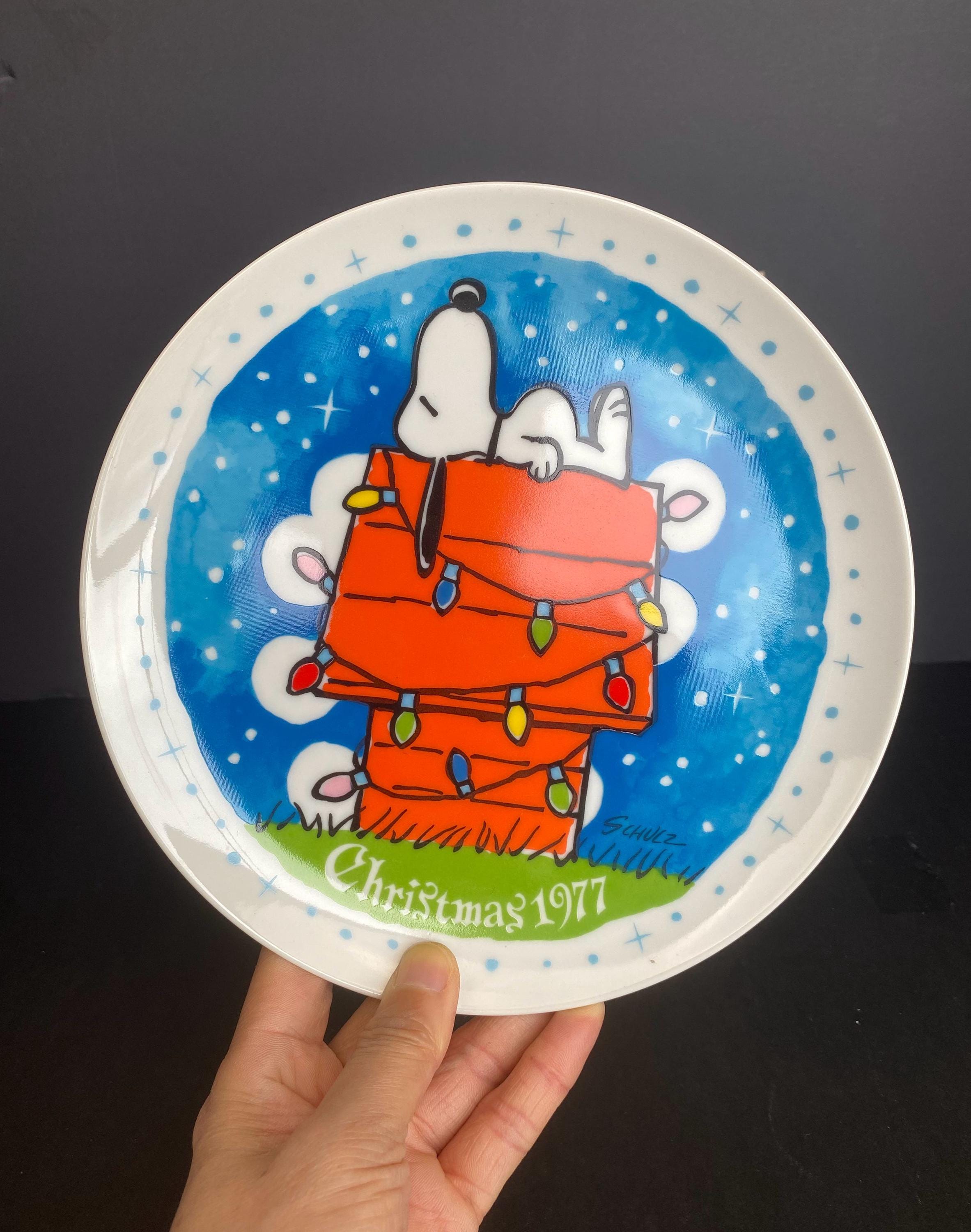 Vintage Snoopy Plate - Etsy