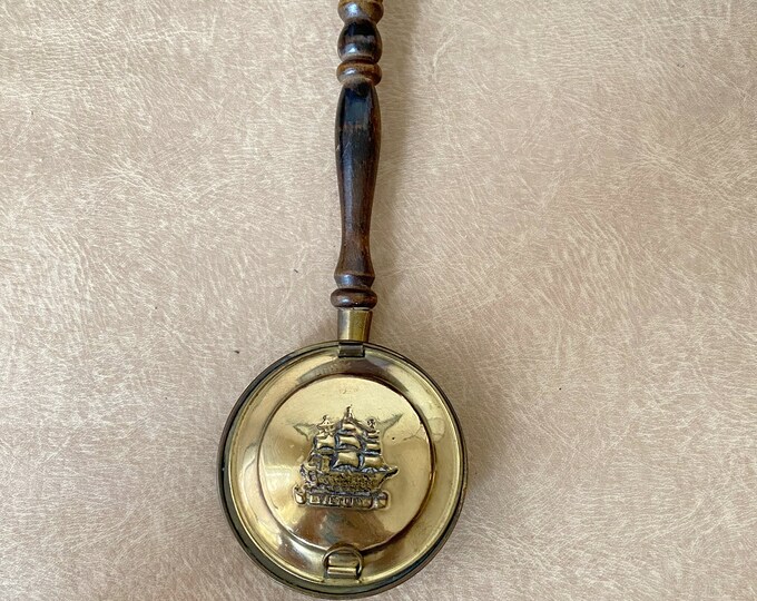 Vintage Brass Bed Pan Bed Warmer Fireplace Chestnut Roaster Etsy UK