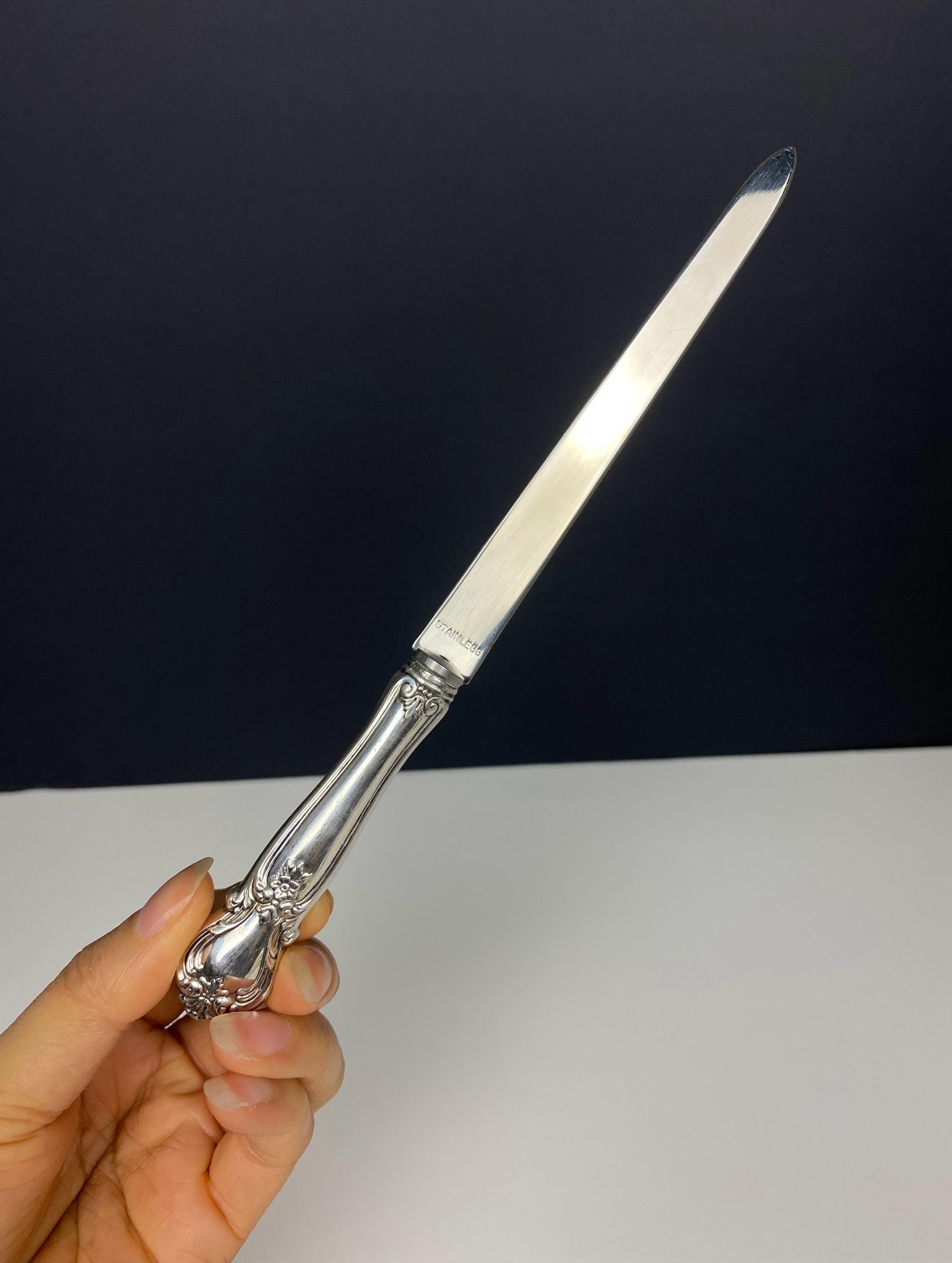 W1021 Vintage Web Sterling Letter Opener / Sterling Silver Handle