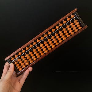 W0655 Vintage Small Japanese Abacus/manual calculator/educational tool