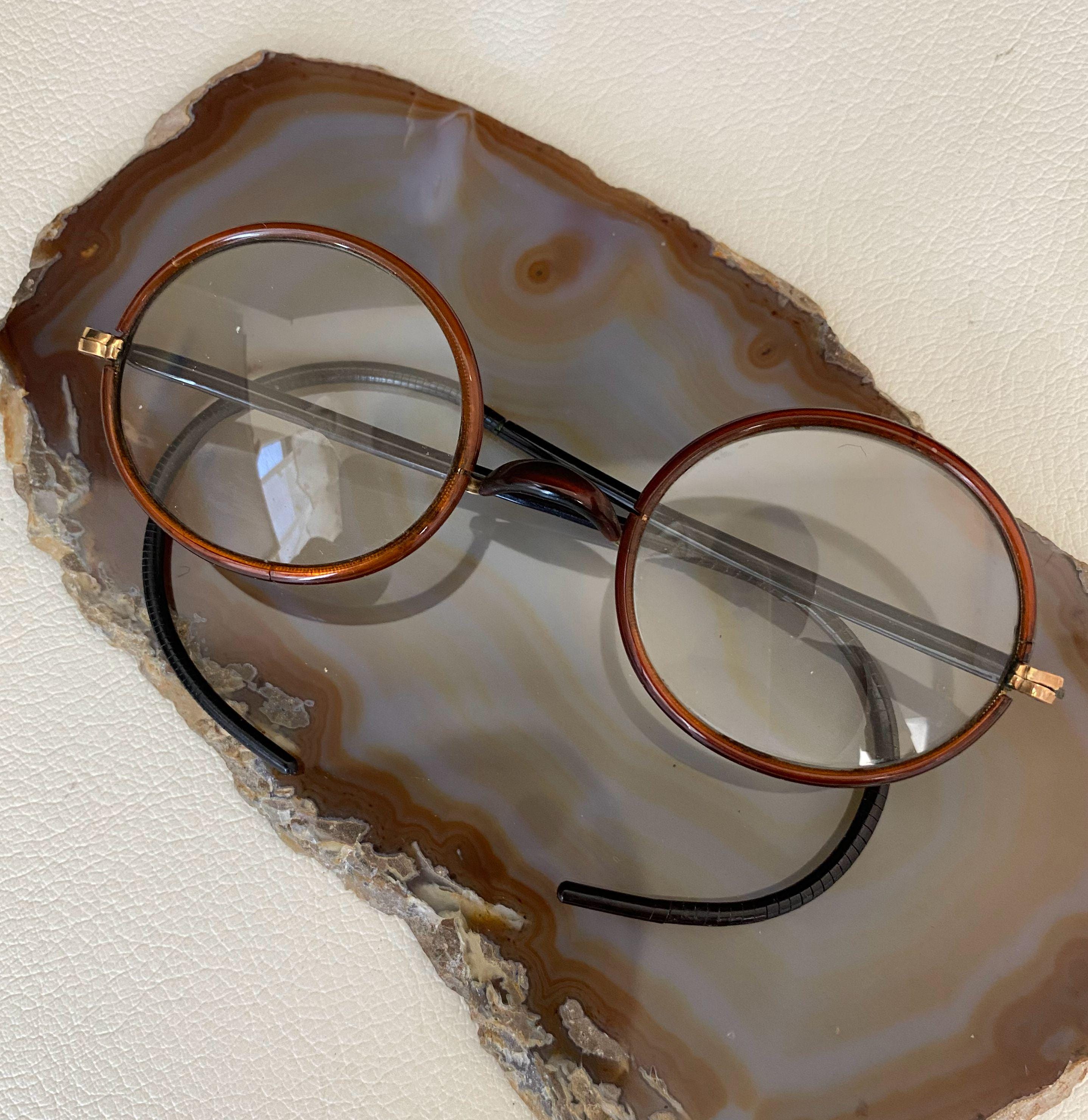 W0859 アンティーク遠近両用老眼鏡/近視軽減タイプ/老眼鏡 - Etsy 日本