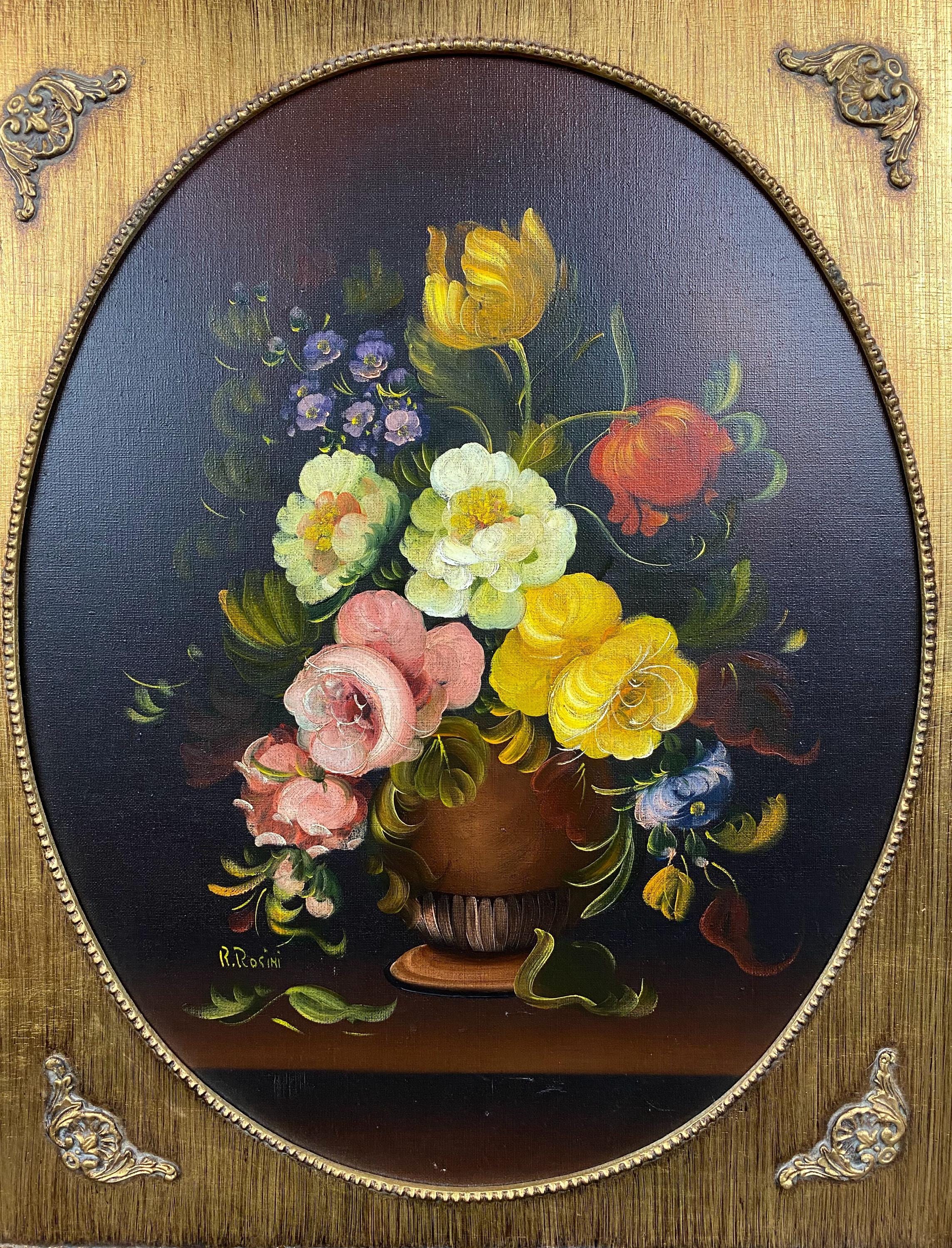 R. Rosini サイン入り 油彩画 花の静物 額装 F4号 インテリア il_fullxfull.6651760151_n2xa.jpg