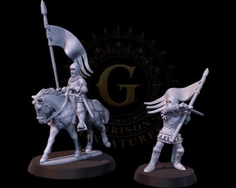Geoffroi de Charny Foot & Mounted 28mm 1/56