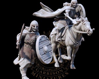 Shieldmaiden Foot and Mounted, 28mm 1/56