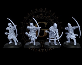 14thC Scots Archers  28mm 1/56