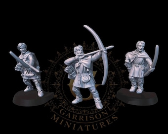 Dark Ages Archers X3 Set 2,  28mm 1/56