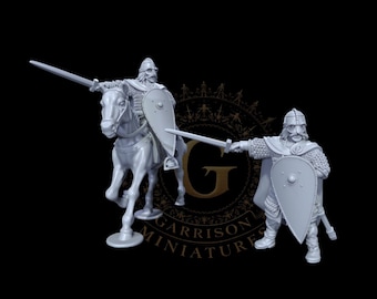Harold Godwinson, King of the Saxons, 28mm 1/56 Foot and Mounted