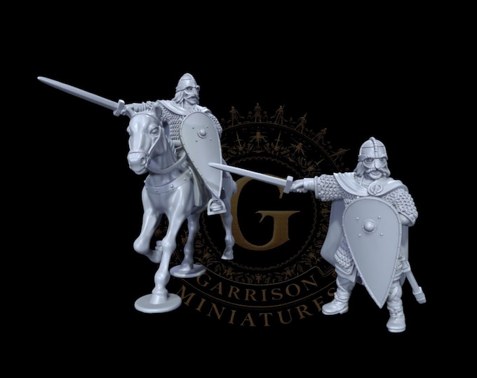 Harold Godwinson, King of the Saxons, 28mm 1/56 Foot and Mounted