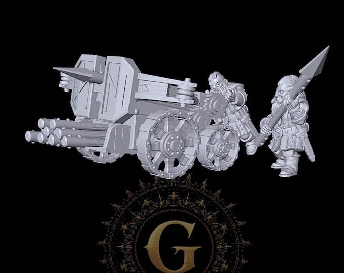 Dwarf Bolt Thrower and 2 Crew: 28mm