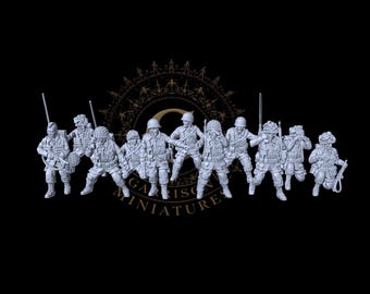 WW2 US Airborne HQ Set: 20mm and 28mm