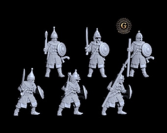 Medieval Russian / Cossack / Muscovite Heavy Noble Infantry 28mm