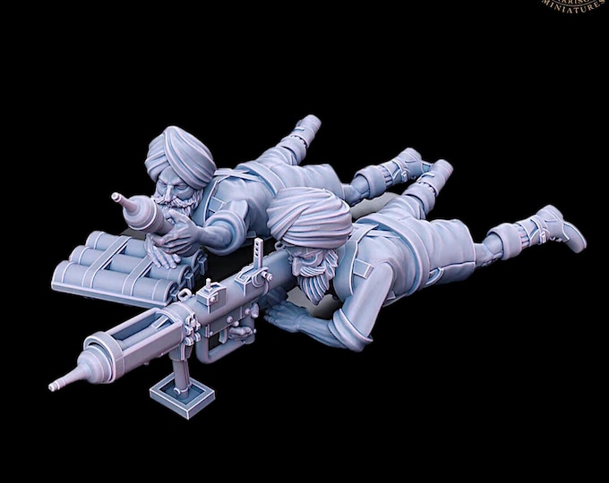 Indian Sikh PIAT Team, 28mm 1/56