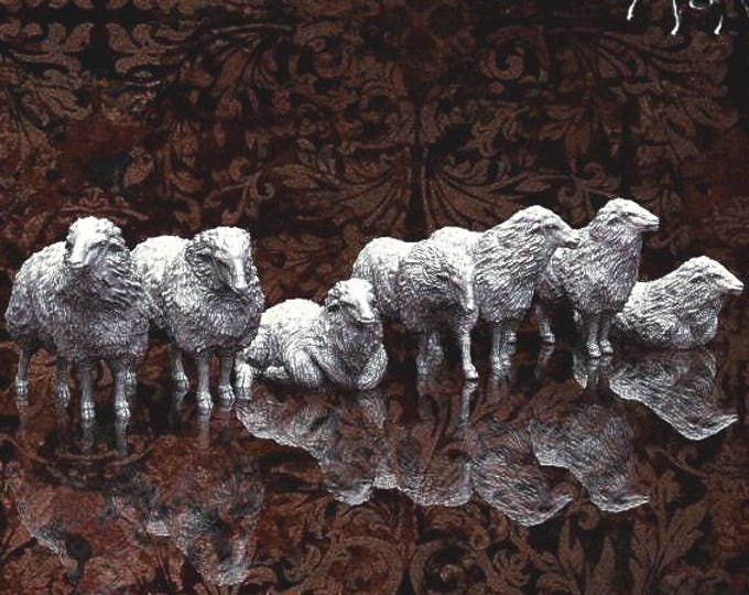Sheep Flock, 28mm 1/56