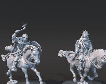 Mounted Wildmen  Vikings 28mm 1/56