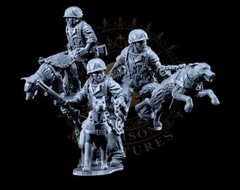 US Marines War Dog Teams, 28mm 1/56