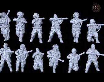 US Airborne Riflemen 28mm 1/56