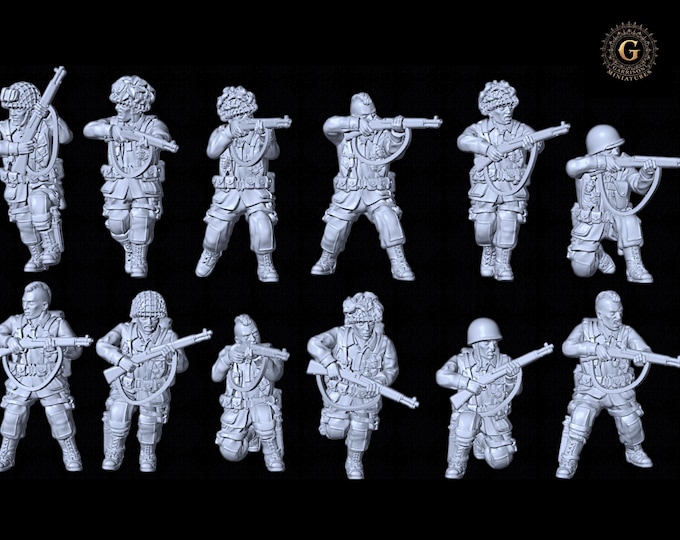 US Airborne Riflemen 28mm 1/56