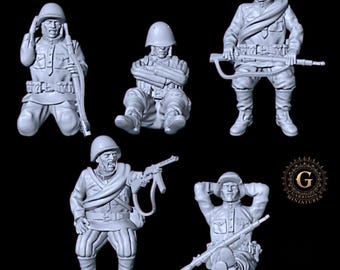 Red Army Tank Riders 28mm 1/56