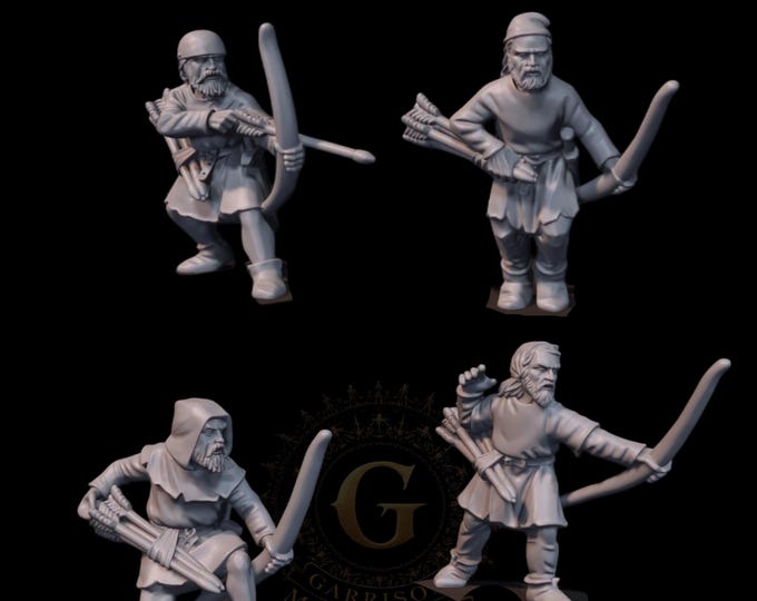 Scots Peasant Bowmen  28mm 1/56