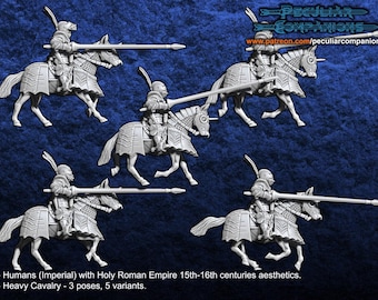 15th/16th Century Empire/Tudor Heavy Cavalry 28mm 1/56