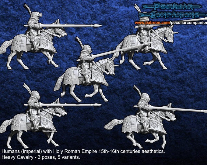 15th/16th Century Empire/Tudor Heavy Cavalry 28mm 1/56