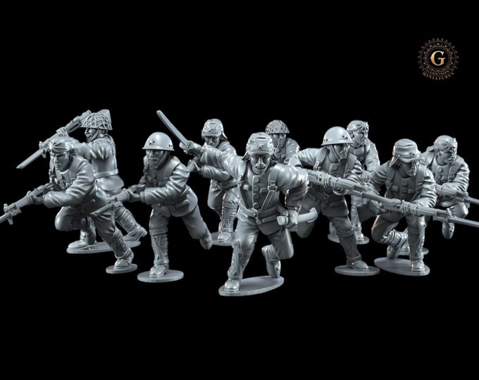 Japanese Banzai Charge 28mm 1/56