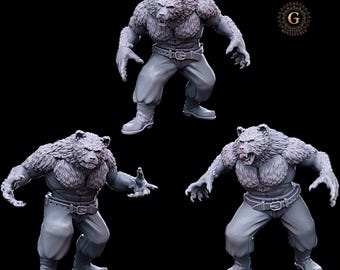 Konflikt '47 Weird War etc Compatible Russian WereBears X3 28mm 1/56