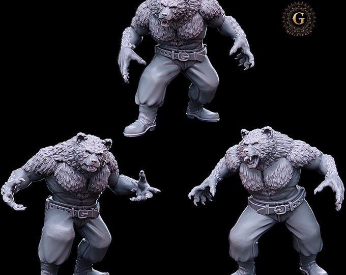 Konflikt '47 Weird War etc Compatible Russian WereBears X3 28mm 1/56