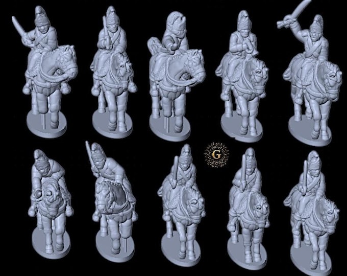 American Revolutionary War Dragoons 15 and 13.5mm Epic Scale