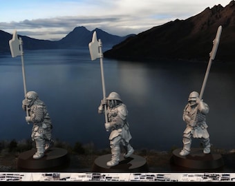 Orc Rabble with Polearms  28mm 1/56