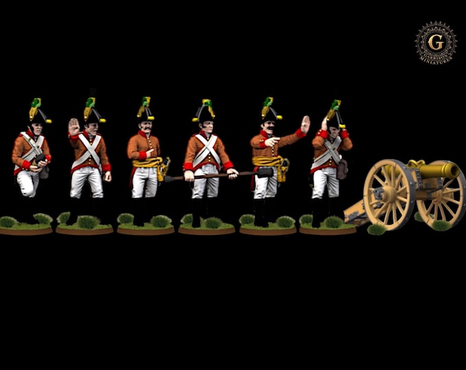 Napoleonic Austrian Artillery  28mm 1/56