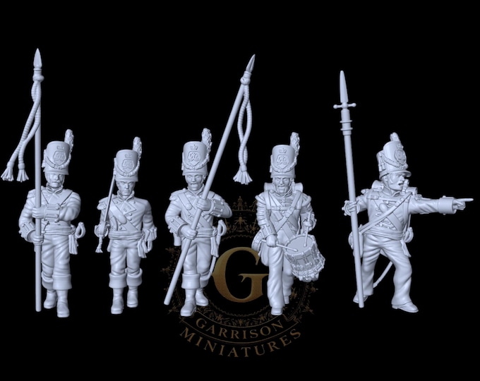 Napoleonic British Infantry Set 4 28mm 1/56