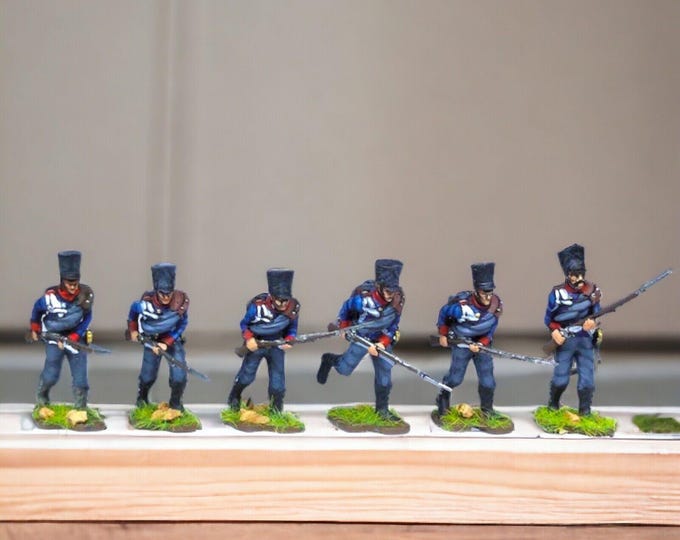 Napoleonic Prussian Fusiliers Attacking 28mm 1/56